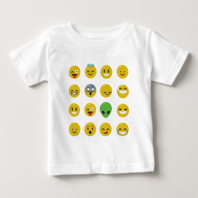 T-shirt Cara feliz Emoji (Frente)