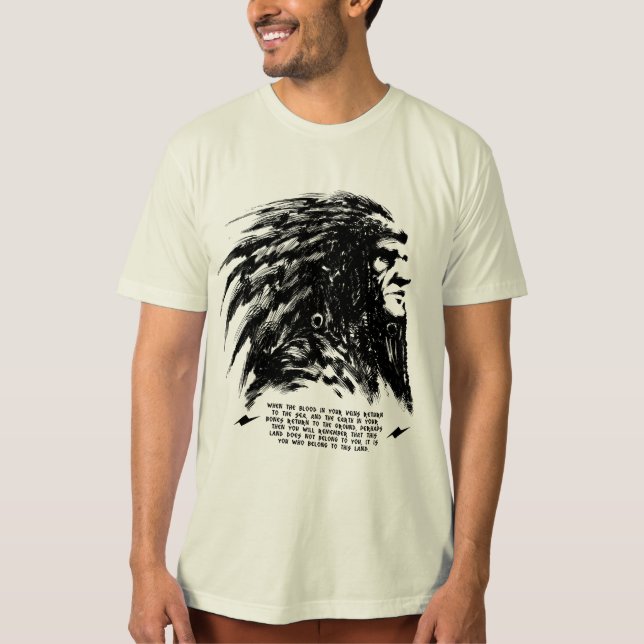 T-shirt Cara indiana (Frente)