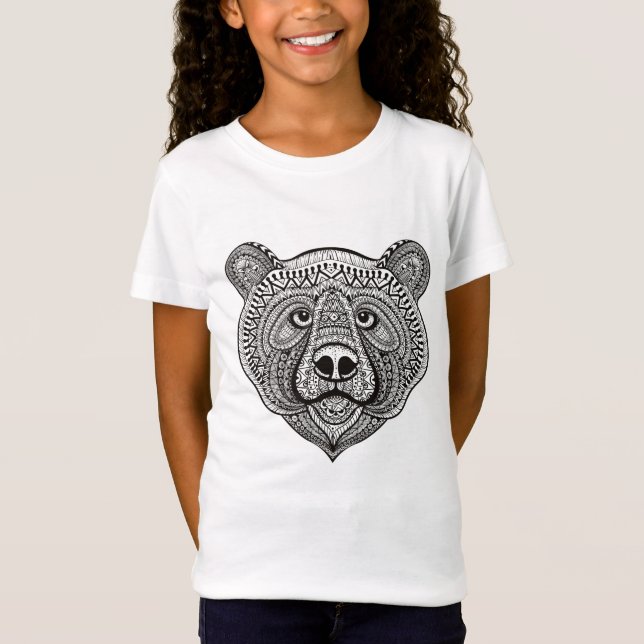 T-shirt Cara inspirada do urso (Frente)