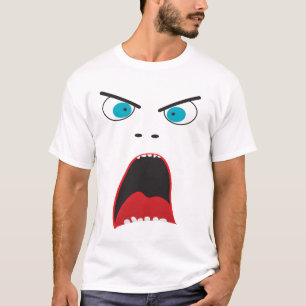 T-shirt Cara irritada engraçada
