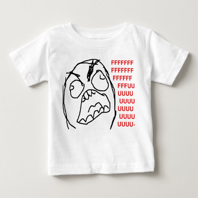 T-shirt Cara irritada Meme da raiva de Fuu Fuuu da cara da (Frente)