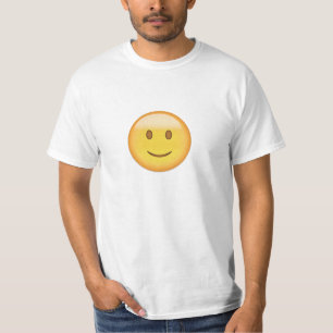 T-shirt Cara leve de sorriso Emoji