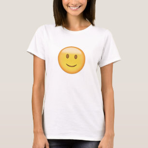T-shirt Cara leve de sorriso Emoji