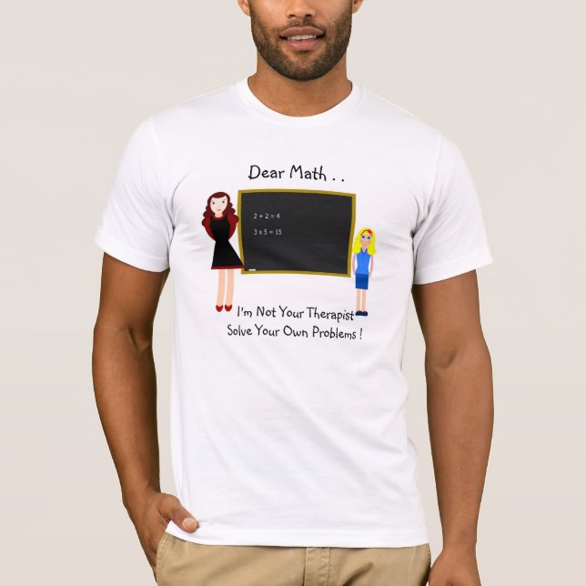 T-shirt Cara Matemática. (Frente)