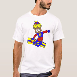 T-shirt Cara nunca demasiado idosa do Snowboard