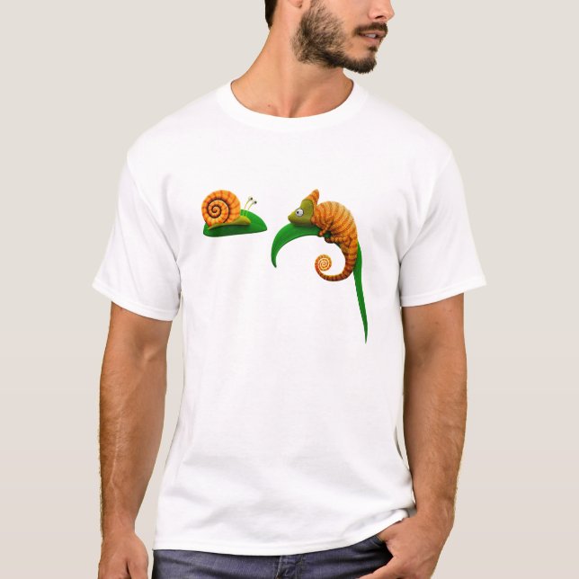 T-shirt Caracol e camaleão (Frente)