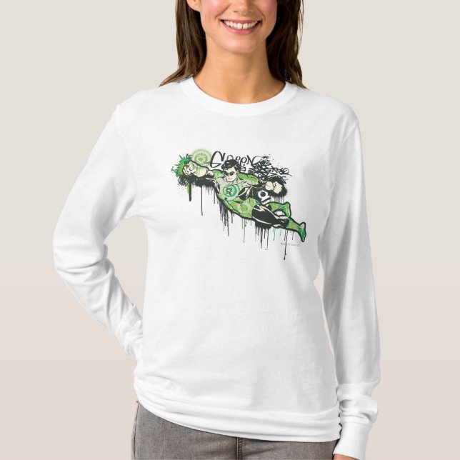 T-shirt Caractere de Grafite Lanterna Verde (Frente)