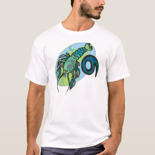 T-shirt Caranguejo Cancer estilo 1970s com Símbolo