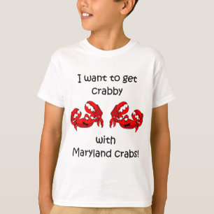T-shirt Caranguejos de Maryland