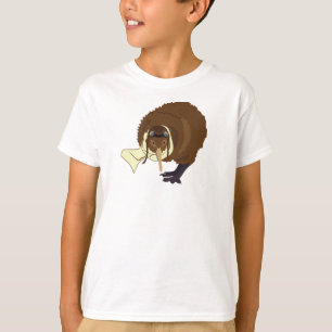 T-shirt caráteres do livro do simile do quivi