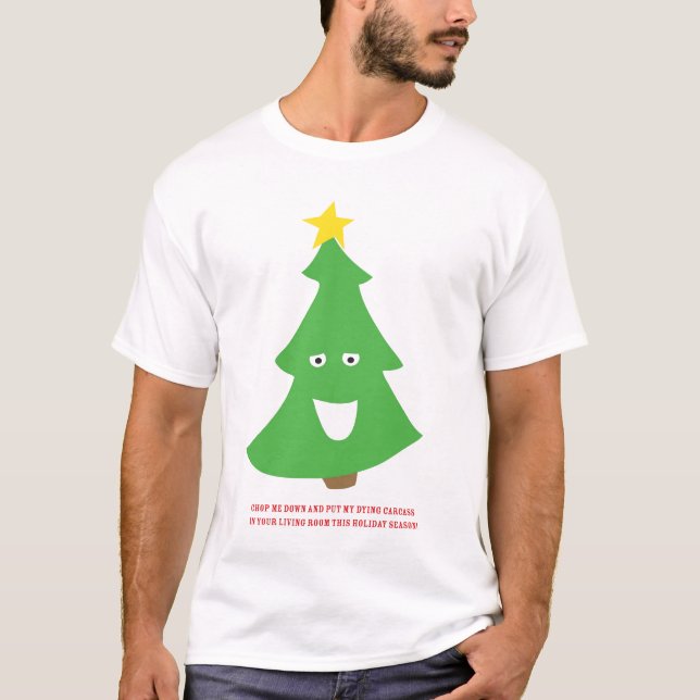 T-shirt Carcaça da árvore de Natal (Frente)