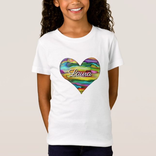 T-Shirt cardíaco multicolor (Frente)