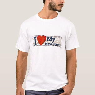 T-shirt cardíacos do Stent dos presentes da
