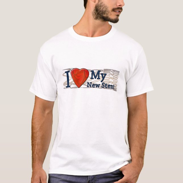 T-shirt cardíacos do Stent dos presentes | da (Frente)