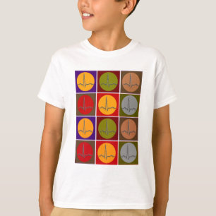 T-shirt Cardiopatias QRS Pop Art