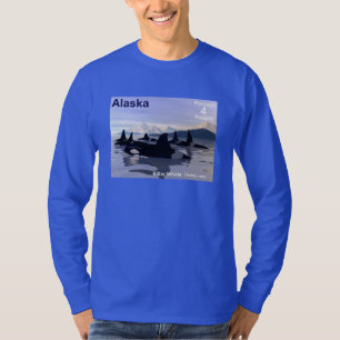 T-shirt Carimbo de Baleias Killer do Alaska