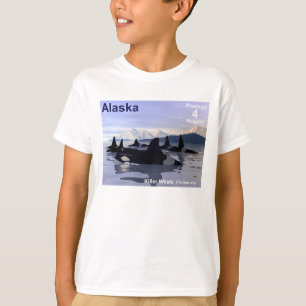 T-shirt Carimbo de Baleias Killer do Alaska