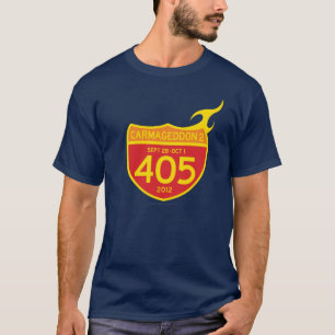 T-shirt CARMAGEDDON 2 os 405 NO FOGO! (camisa escura)