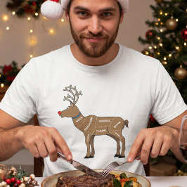 T-shirt Carne de Rena para o Natal