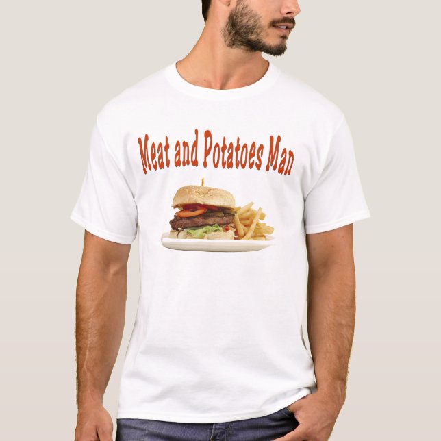T-shirt Carne e homem dos potates (Frente)