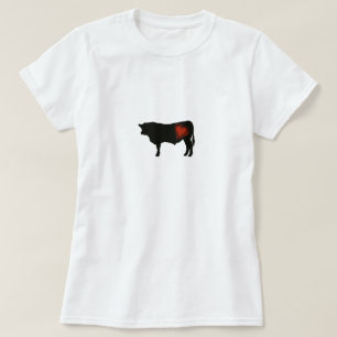 T-shirt Carne preta de Angus do amor