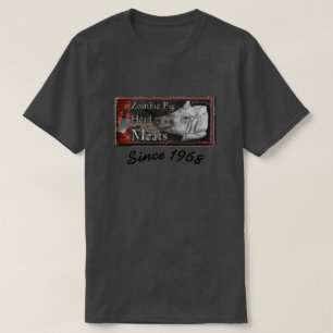 T-shirt Carnes de Cabeça de Porco Zumbi - Desde 1968