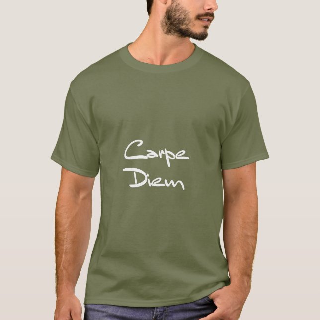 T-shirt CARPE DIEM Texto Legal Moderno (Frente)