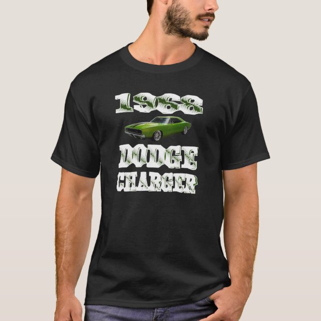 T-shirt Carregador de Dodge dos homens 1968 (Frente)