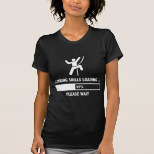 T-shirt Carregamento de escalada das habilidades