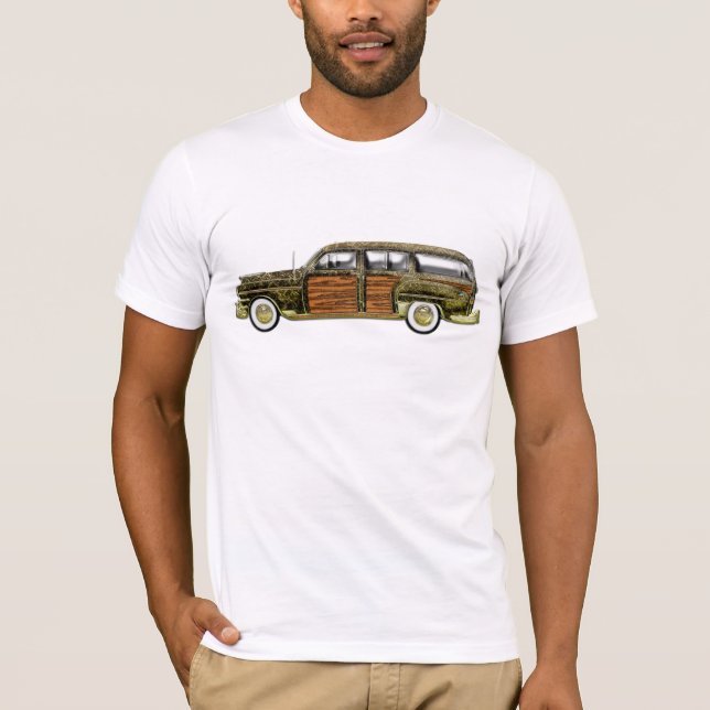 T-shirt Carrinha arborizado clássica (Frente)