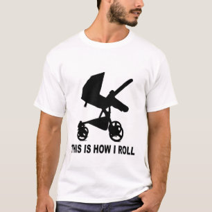 T-shirt Carrinho de criança de bebê - isto é como eu ro