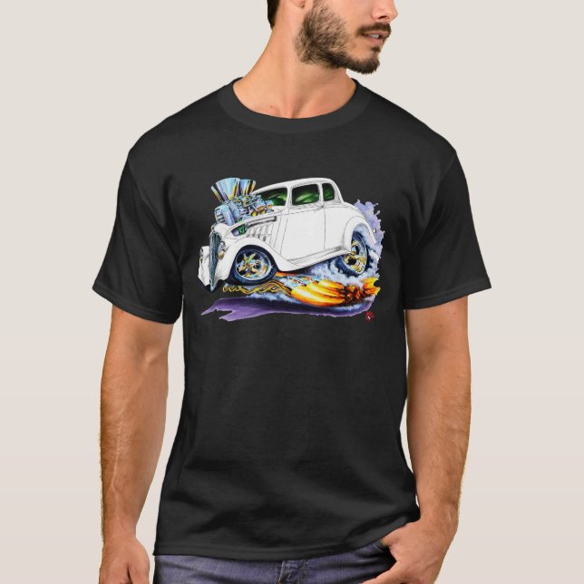 T-shirt Carro 1933-36 do branco de Willys (Frente)