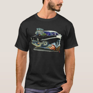 T-shirt Carro 1956 preto de Chevy Belair