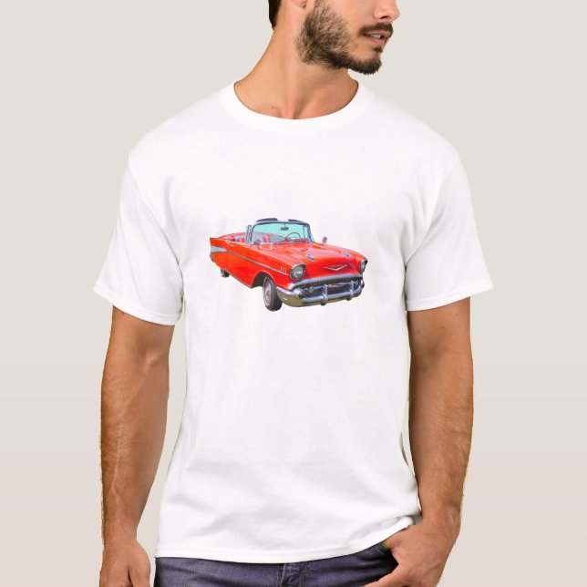 T-shirt Carro 1957 antigo convertível do Bel Air de (Frente)