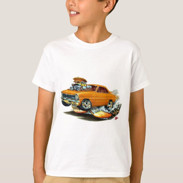 T-shirt Carro 1966-67 da laranja da nova (Frente)