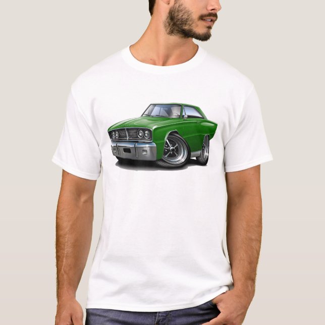 T-shirt Carro 1966 verde do Coronet (Frente)
