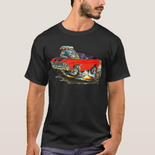 T-shirt Carro 1968-69 superior Vermelho-Preto de Chevelle