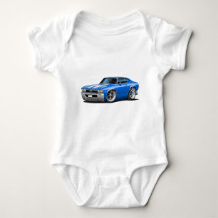 T-shirt Carro 1968 Azul-Branco de Chevelle