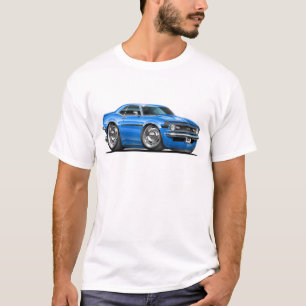 T-shirt Carro 1968 Azul-Preto de Camaro