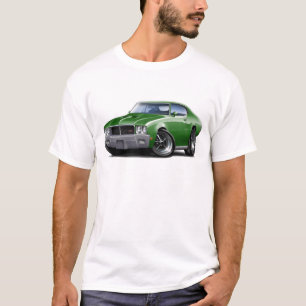 T-shirt Carro 1970-72 verde de Buick GS