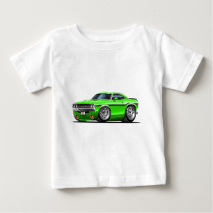 T-shirt Carro 1970-72 verde do desafiador