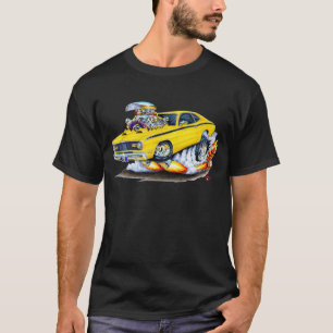 T-shirt Carro 1970-74 do amarelo do espanador de Plymouth