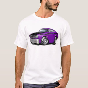 T-shirt Carro 1970-74 do roxo do espanador 340
