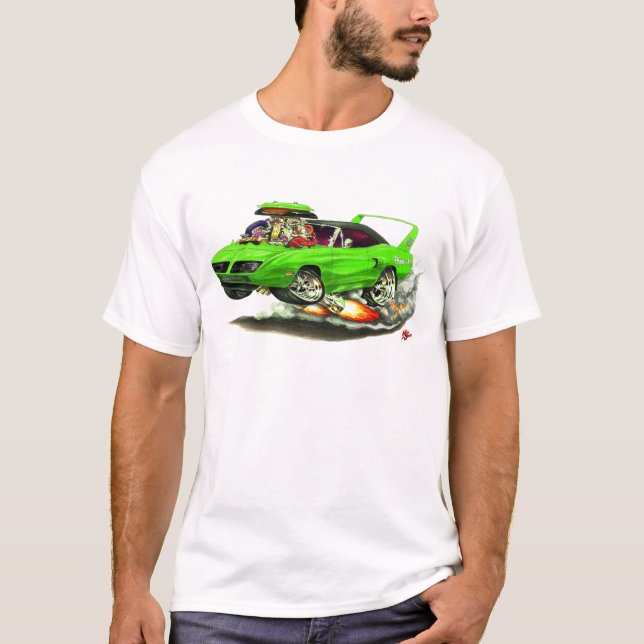 T-shirt Carro 1970 verde de Superbird (Frente)