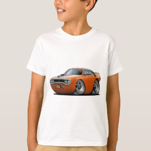 T-shirt Carro 1971-72 Alaranjado-Preto do Roadrunner