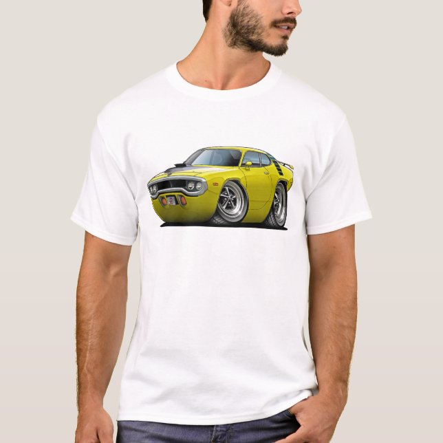 T-shirt Carro 1971-72 Amarelo-Preto do Roadrunner (Frente)