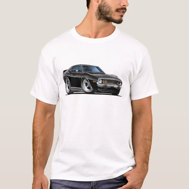 T-shirt Carro 1971-72 preto do dardo (Frente)