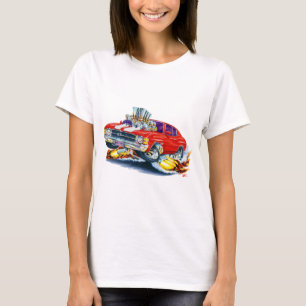 T-shirt Carro 1971-72 Vermelho-Branco de Chevelle