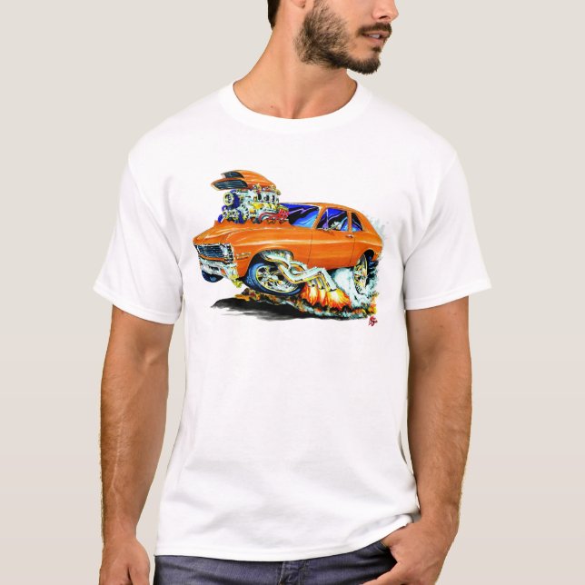 T-shirt Carro 1971-74 da laranja da nova (Frente)