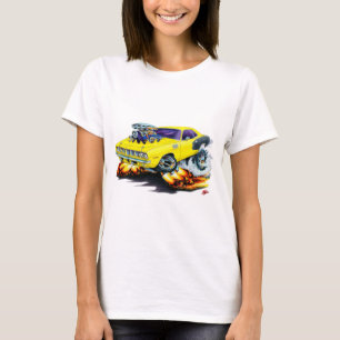 T-shirt Carro 1971 amarelo de Hemi Cuda